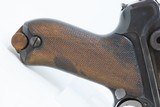 Pre-WORLD WAR I Dated DWM German LUGER P.08 9mm Semi-Automatic PISTOL C&R
With BAVARIAN Unit Markings on FRONT STRAP - 22 of 24
