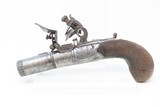 Antique ENGLISH Engraved CALVERTS of LEEDS .49 Cal. FLINTLOCK Pocket Pistol Early 19th Century YORKSHIRE Made - 2 of 17