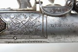 Antique ENGLISH Engraved CALVERTS of LEEDS .49 Cal. FLINTLOCK Pocket Pistol Early 19th Century YORKSHIRE Made - 13 of 17