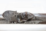 Antique ENGLISH Engraved CALVERTS of LEEDS .49 Cal. FLINTLOCK Pocket Pistol Early 19th Century YORKSHIRE Made - 8 of 17