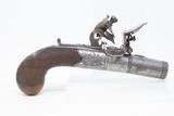 Antique ENGLISH Engraved CALVERTS of LEEDS .49 Cal. FLINTLOCK Pocket Pistol Early 19th Century YORKSHIRE Made - 14 of 17