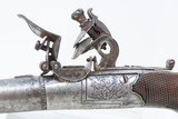 Antique ENGLISH Engraved CALVERTS of LEEDS .49 Cal. FLINTLOCK Pocket Pistol Early 19th Century YORKSHIRE Made - 4 of 17