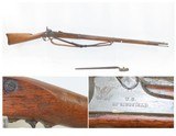 Antique CIVIL WAR Springfield U.S. Model 1863 .58 Cal. Perc. RIFLE-MUSKETMade Circa 1864 with BAYONET & SLING - 1 of 21