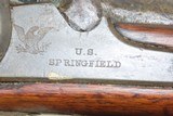 Antique CIVIL WAR Springfield U.S. Model 1863 .58 Cal. Perc. RIFLE-MUSKETMade Circa 1864 with BAYONET & SLING - 8 of 21