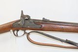 Antique CIVIL WAR Springfield U.S. Model 1863 .58 Cal. Perc. RIFLE-MUSKETMade Circa 1864 with BAYONET & SLING - 4 of 21