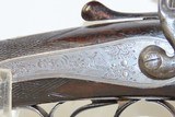 Antique British SHARWOOD & FLETCHER 12 Gauge Double Barrel HAMMER Shotgun
ENGRAVED TOPLEVER English BACKACTION Fowling Piece! - 13 of 19