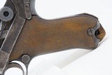 c1920s mfr. DWM Commercial GERMAN LUGER Pistol 7.65x21mm Parabellum .30 C&R
With J.J. Frank of Offenbach Leather Holster - 5 of 23