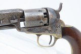 GUSTAVE YOUNG No. 2 Style ENGRAVED Antique COLT Model 1849 POCKET Revolver - 7 of 25
