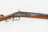 Antique AMERICAN Half Stock HEAVY BARREL Percussion .52 Caliber Long Rifle
Kentucky Long Rifle Made Circa 1850! - 4 of 19