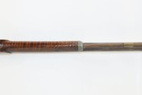 Antique AMERICAN Half Stock HEAVY BARREL Percussion .52 Caliber Long Rifle
Kentucky Long Rifle Made Circa 1850! - 9 of 19