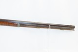 Antique AMERICAN Half Stock HEAVY BARREL Percussion .52 Caliber Long Rifle
Kentucky Long Rifle Made Circa 1850! - 5 of 19