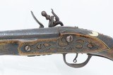 ORNATE Antique MEDITERANEAN/OTTOMAN Flintlock Martial Pistol Beautiful Late-18th / Early 19th Century Pistol - 17 of 18