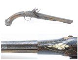 ORNATE Antique MEDITERANEAN/OTTOMAN Flintlock Martial Pistol Beautiful Late-18th / Early 19th Century Pistol - 1 of 18