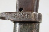 1874 Antique SPANDAU ARSENAL MAUSER Model 71 11mm Bolt Action RifleUNIT MARKED, 1874 Date with SLING, BAYONET & SHEATH - 24 of 25