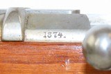 1874 Antique SPANDAU ARSENAL MAUSER Model 71 11mm Bolt Action RifleUNIT MARKED, 1874 Date with SLING, BAYONET & SHEATH - 6 of 25