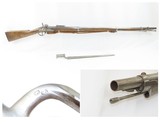 Antique AUSTRIAN Model 1842 Percussion Conversion RIFLED MUSKET w/ BAYONET
With LAUKART Socket BAYONET & Modern SLING - 1 of 18