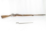 Antique AUSTRIAN Model 1842 Percussion Conversion RIFLED MUSKET w/ BAYONET
With LAUKART Socket BAYONET & Modern SLING - 2 of 18