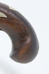 Antique DERINGER Copy .44 Caliber Percussion HIDEOUT Pistol ENGRAVED Pocket 1850s ENGRAVED Self Defense Pistol! - 15 of 17