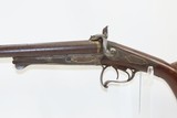 c1870s mfr ORNATE GERMAN Pinfire SxS Shotgun by F. WEYGAND of MAINZ Antique 16 Gauge European HAMMER GUN with PISTOL GRIP - 4 of 19