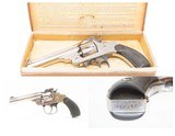 Antique SMITH & WESSON .32 Caliber S&W 4th Model Revolver with FACTORY BOX NICKEL PLATED .32 S&W Top Break Revolver! - 1 of 20