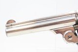 Antique SMITH & WESSON .32 Caliber S&W 4th Model Revolver with FACTORY BOX NICKEL PLATED .32 S&W Top Break Revolver! - 8 of 20
