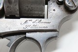FRENCH Antique ST. ETIENNE ARSENAL 11mm Model 1873 6-Shot MILITARY Revolver Mid 1870s CHAMELOT-DELVIGNE Double Action Revolver - 18 of 22