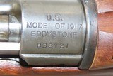 WORLD WAR I Era U.S. EDDYSTONE Model 1917 Bolt Action C&R MILITARY Rifle WWI .30-06 American Rifle Made with SLING - 8 of 19