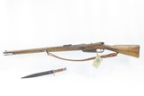 Antique LUDWIG LOEWE GEW. 88 Bolt Action GERMAN 7.92mm Cal. MILITARY RifleMODEL 88 COMMISSION RIFLE w/ BAYONET/SHEATH/SLING - 2 of 20
