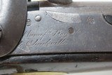 FRENCH Antique Model 1822/42 T-Bis PERCUSSION .69 Caliber CONVRSION PistolWith “1819” Dated Barrel and FRENCH PROOFS - 6 of 20
