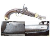 FRENCH Antique Model 1822/42 T-Bis PERCUSSION .69 Caliber CONVRSION PistolWith “1819” Dated Barrel and FRENCH PROOFS - 1 of 20