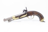 FRENCH Antique Model 1822/42 T-Bis PERCUSSION .69 Caliber CONVRSION PistolWith “1819” Dated Barrel and FRENCH PROOFS - 17 of 20