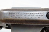 CIVIL WAR Antique US SAVAGE .36 Cal. NAVY Percussion SINGLE ACTION Revolver U.S. INSPECTED Early 1860s Two-Trigger Revolver - 8 of 17