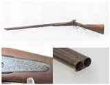1850s Antique BELGIAN 10 Gauge Double Barrel SIDE x SIDE Percussion SHOTGUN European Fowling Piece - 1 of 18