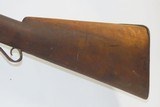 1850s Antique BELGIAN 10 Gauge Double Barrel SIDE x SIDE Percussion SHOTGUN European Fowling Piece - 3 of 18