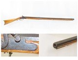 Antique MID-19th CENTURY Full-Stock .38 Cal. Percussion American LONG RIFLE With Philadelphia R. & W.C. BIDDLE & Co. Lock - 1 of 19