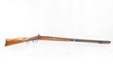 Antique BACK ACTION Half Stock AMERICAN Percussion .40 Caliber Long RifleKentucky Style Long Rifle with JAMES GOLCHER Lock! - 2 of 18