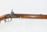 Antique MID-19th CENTURY Full-Stock .32 Cal. Percussion American LONG RIFLE Kentucky Style HUNTING/HOMESTEAD Long Rifle! - 4 of 18