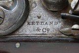 Antique W. KETLAND & Co. BRASS BARREL .58 Cal. Large Bore FLINTLOCK Pistol
Turn of the Century Flintlock Sidearm - 6 of 18