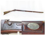Antique MID-19th CENTURY Full-Stock .45 Cal. Percussion American LONG RIFLE Smoothbore Long Rifle with T. KETLAND & Co. Lock - 1 of 20