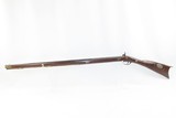 Antique MID-19th CENTURY Full-Stock .45 Cal. Percussion American LONG RIFLE Smoothbore Long Rifle with T. KETLAND & Co. Lock - 15 of 20