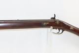Antique MID-19th CENTURY Full-Stock .45 Cal. Percussion American LONG RIFLE Smoothbore Long Rifle with T. KETLAND & Co. Lock - 17 of 20