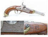 Antique AUGUSTE FRANCOTTE SWISS M1840 CANTONAL ORDNANCE Percussion Pistol1840s BELGIAN MADE SWISS Military Pistol