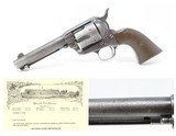 COLT’S SAN FRANCISCO AGENCY Lettered Single Action Army .44-40 SAA 1899 mfr Archive Lettered 4-3/4” Barrel .44 Caliber - 1 of 20