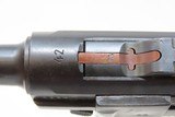 Iconic WORLD WAR II Era DWM Semi-Automatic 9mm P.08 GERMAN LUGER C&R Pistol 1942 Dated “EAGLE/WaA135” Marked Military Sidearm - 12 of 25