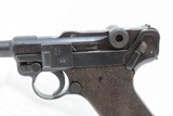 Iconic WORLD WAR II Era DWM Semi-Automatic 9mm P.08 GERMAN LUGER C&R Pistol 1942 Dated “EAGLE/WaA135” Marked Military Sidearm - 5 of 25