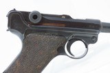 Iconic WORLD WAR II Era DWM Semi-Automatic 9mm P.08 GERMAN LUGER C&R Pistol 1942 Dated “EAGLE/WaA135” Marked Military Sidearm - 24 of 25