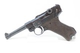 Iconic WORLD WAR II Era DWM Semi-Automatic 9mm P.08 GERMAN LUGER C&R Pistol 1942 Dated “EAGLE/WaA135” Marked Military Sidearm - 3 of 25