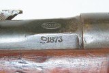 Antique ITALIAN Torino Arsenal VETTERLI
6.5mm Caliber INFANTRY Rifle Made in 1873 & Served as Late as WWII - 15 of 21