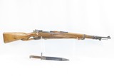 SPANISH La CORUNA Model 43 8mm Cal. Bolt Action C&R Military MAUSER Rifle
1949 Dated w/ BAYONET, SCABBARD, & SLING - 1 of 21