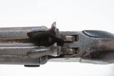 ENGRAVED Antique Belgian DOUBLE BARREL Side x Side PINFIRE 11mm Cal. Pistol - 7 of 16